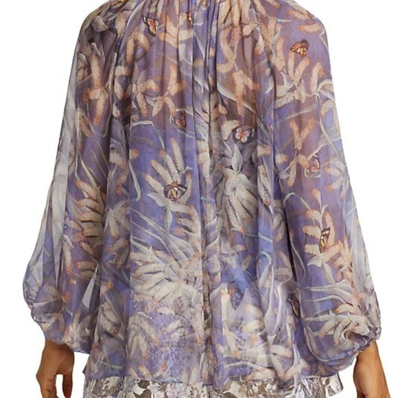 ❌SOLD❌ ZIMMERMANN Wild Botanica Drawn Swing Blouse - Picture 4 of 9